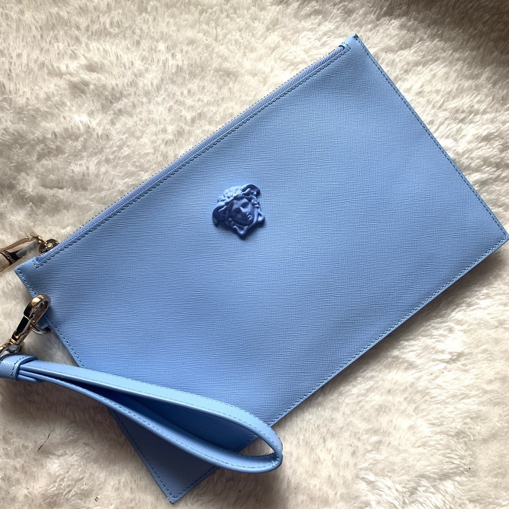 Light Blue Medusa Head pouch